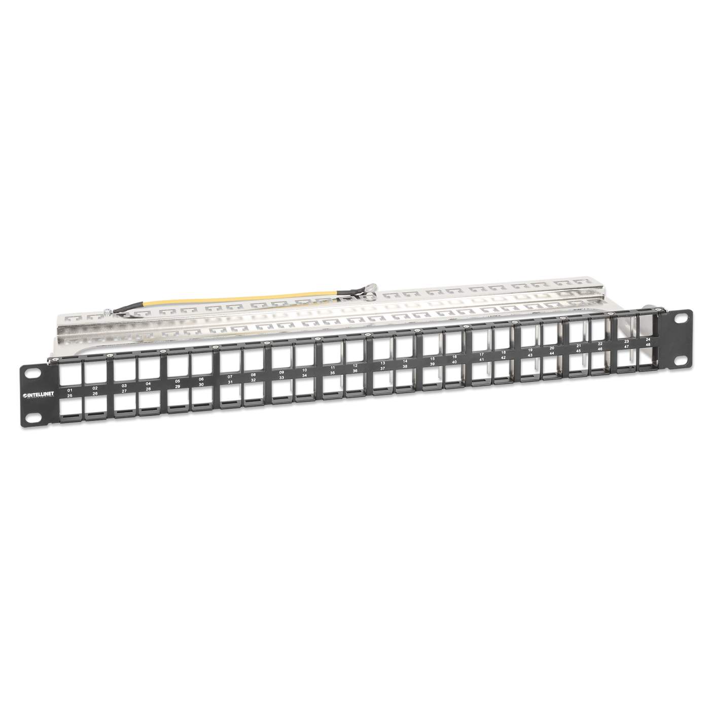 48-Port Patchpanel, geschirmt und unbestückt, 1 HE Image 2