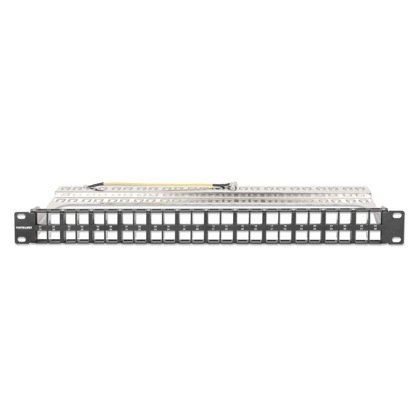 48-Port Patchpanel, geschirmt und unbestückt, 1 HE Image 3