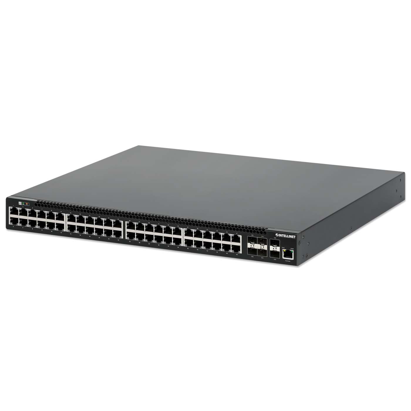 54-Port L3 Fully Managed PoE+ Switch mit 48 Gigabit Ethernet-Ports und 6 SFP+ Uplinks Image 1