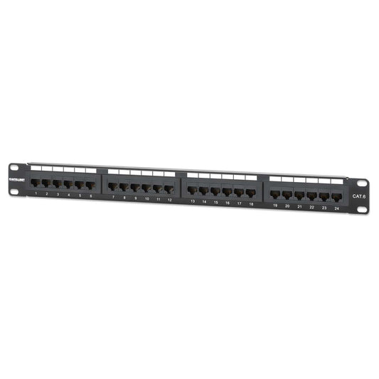 Cat6 24-Port Patchpanel, 1 HE Image 1