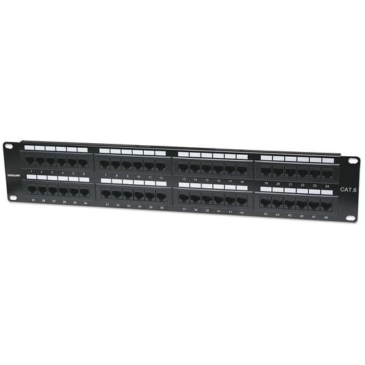 Cat6 48-Port Patchpanel, 2 HE Image 1