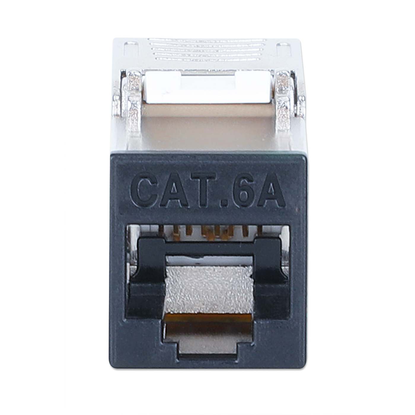 Cat6a 10G Slimline Keystone-Modul, geschirmt und werkzeuglos, schwarz Image 3