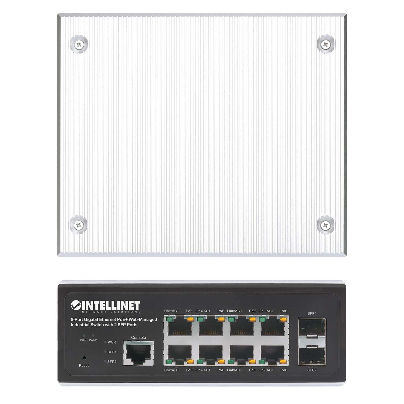 8-Port Gigabit Ethernet PoE+ Web-Managed Industrie-Switch mit 2 SFP-Ports Image 6