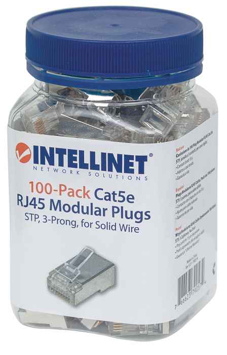 100er-Pack Cat5e RJ45-Modularstecker Packaging Image 2