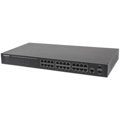 24-Port Gigabit Ethernet PoE+ Web-Managed Switch mit 2 SFP-Ports Image 1