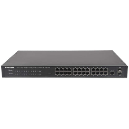 24-Port Gigabit Ethernet PoE+ Web-Managed Switch mit 2 SFP-Ports Image 4