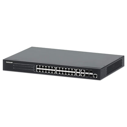 24-Port Gigabit Ethernet PoE+ Web-Managed Switch mit 4 Gigabit Kombo-Base-T/SFP-Ports Image 1