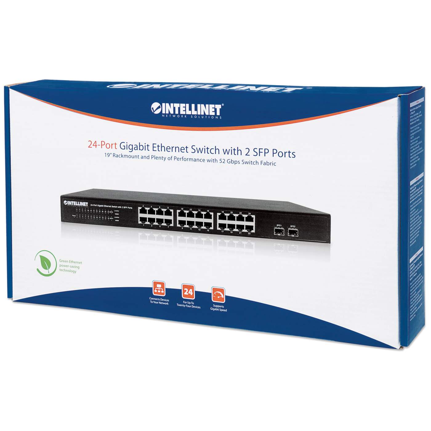 24-Port Gigabit Ethernet Switch mit 2 SFP-Ports Packaging Image 2