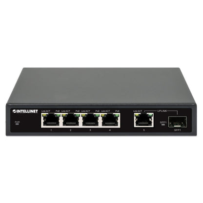 5-Port Gigabit Ethernet PoE+ Switch mit SFP-Port Image 4