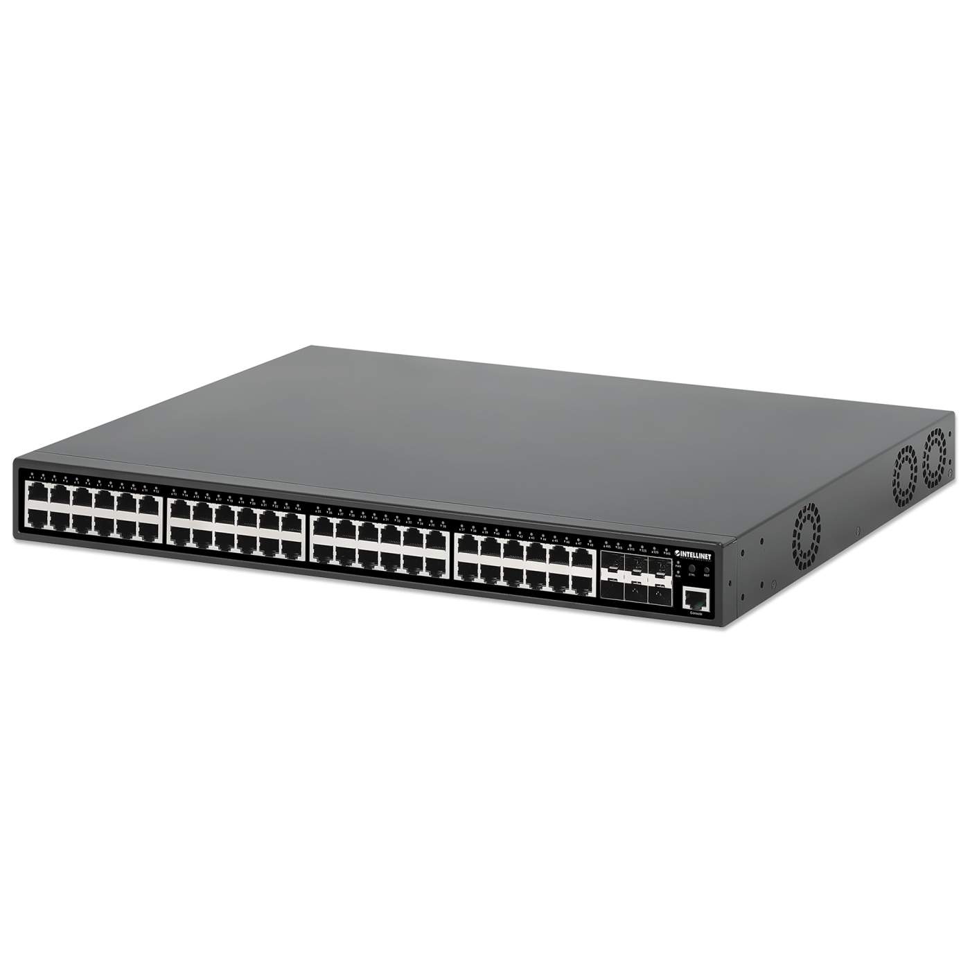 54-Port L2+ Fully Managed PoE+ Switch mit 48 Gigabit Ethernet-Ports und 6 SFP+ Uplinks Image 1