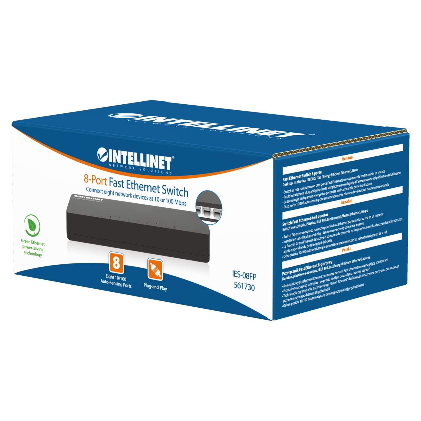 Intellinet 8-Port Fast Ethernet Switch (561730) – Intellinet Deutschland