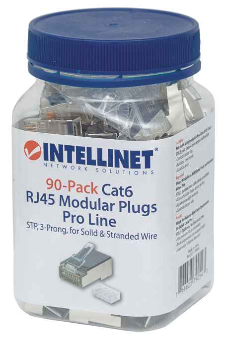 90er-Pack Cat6 RJ45-Modularstecker Pro Line Packaging Image 2