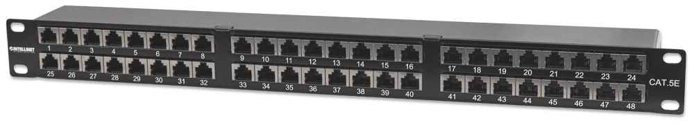 48-Port Cat5e Patchpanel, geschirmt Image 1