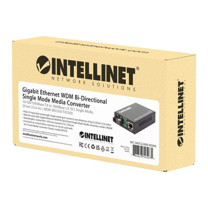 Gigabit Ethernet WDM bidirektionaler Singlemode Medienkonverter Packaging Image 2