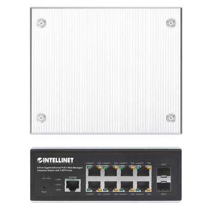 8-Port Gigabit Ethernet PoE+ Web-Managed Industrie-Switch mit 2 SFP-Ports Image 5